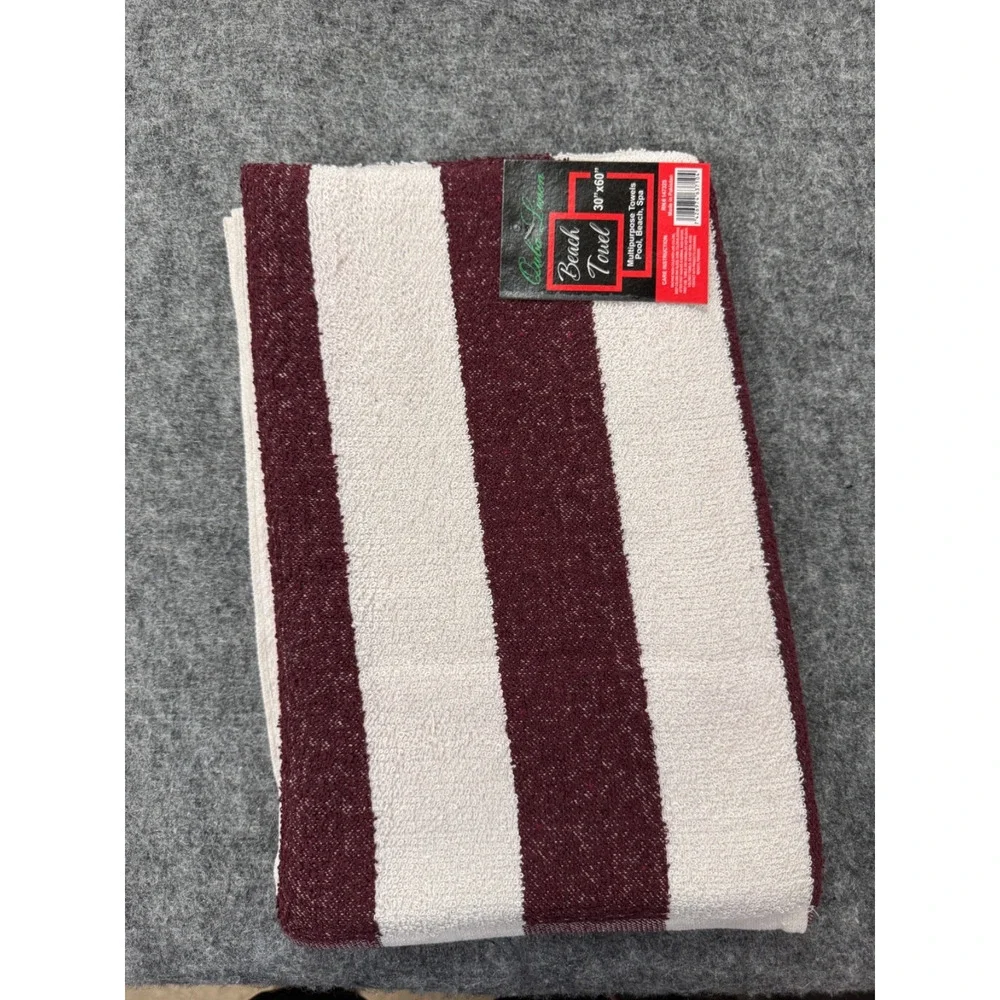 Quba Linen Beach Towel 30x60 Pool Spa Bath Pick Color Striped Sauna Lounge